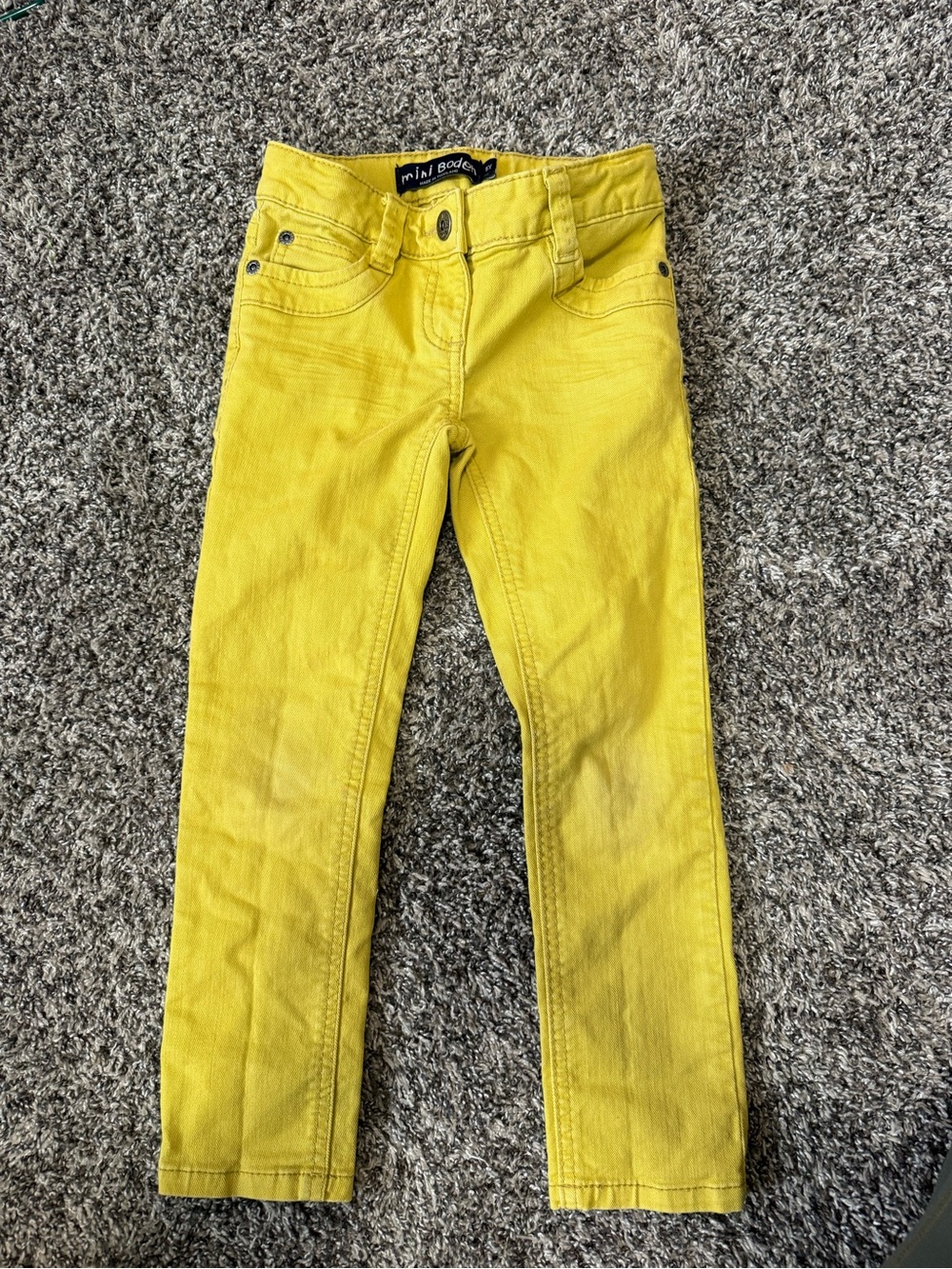 Mini Boden Mustard Yellow Jeans Size 5T